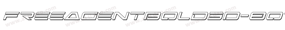 FreeAgentBold3D-8oRM字体转换