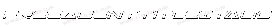 FreeAgentTitleItalic-0war字体转换