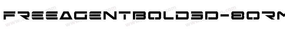 FreeAgentBold3D-8oRM字体转换