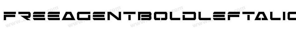 FreeAgentBoldLeftalic-w6J2字体转换