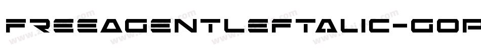 FreeAgentLeftalic-gOp3字体转换