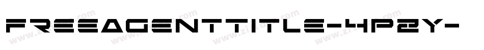 FreeAgentTitle-4PZY字体转换
