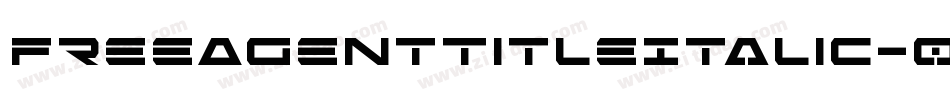FreeAgentTitleItalic-0war字体转换