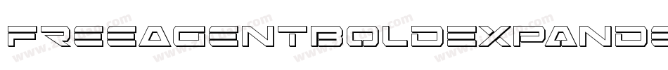 FreeAgentBoldExpandedItal-294W字体转换