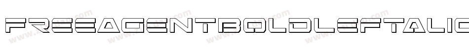 FreeAgentBoldLeftalic-w6J2字体转换