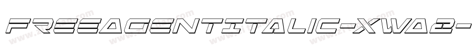 FreeAgentItalic-XwA2字体转换 FreeAgentItalic-XwA2字体转换