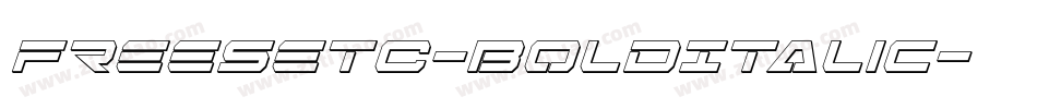 FreeSetC-BoldItalic字体转换
