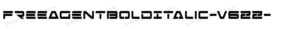 FreeAgentBoldItalic-v6ZZ字体转换