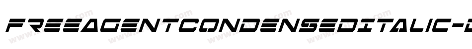 FreeAgentCondensedItalic-dWKl字体转换