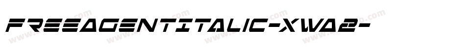 FreeAgentItalic-XwA2字体转换 FreeAgentItalic-XwA2字体转换