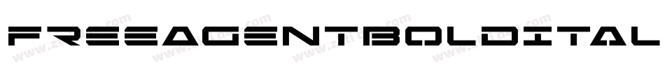 FreeAgentBoldItalic-v6ZZ字体转换