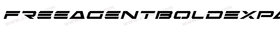FreeAgentBoldExpandedItal-294W字体转换