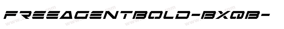 FreeAgentBold-BxqB字体转换