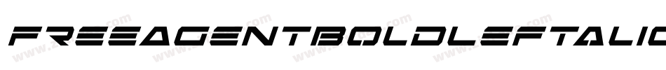 FreeAgentBoldLeftalic-w6J2字体转换