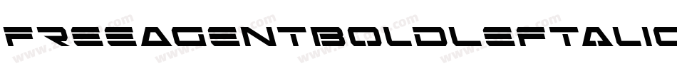 FreeAgentBoldLeftalic-w6J2字体转换