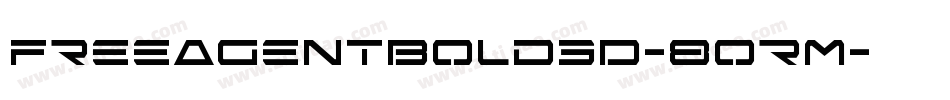FreeAgentBold3D-8oRM字体转换