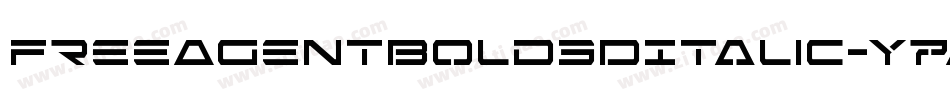 FreeAgentBold3DItalic-Y7Aq字体转换
