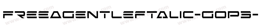 FreeAgentLeftalic-gOp3字体转换