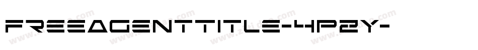 FreeAgentTitle-4PZY字体转换