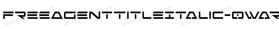 FreeAgentTitleItalic-0war字体转换