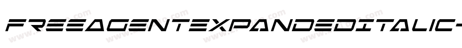 FreeAgentExpandedItalic-LlOy字体转换