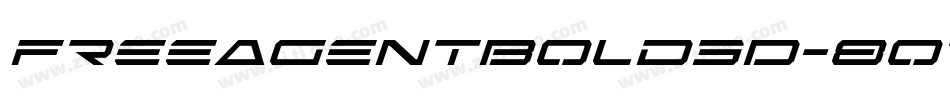 FreeAgentBold3D-8oRM字体转换