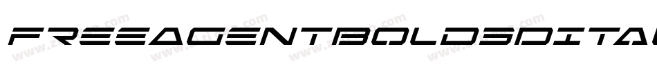 FreeAgentBold3DItalic-Y7Aq字体转换