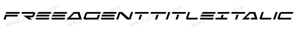 FreeAgentTitleItalic-0war字体转换