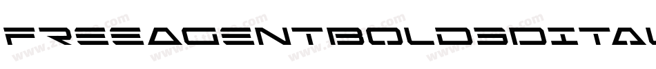 FreeAgentBold3DItalic-Y7Aq字体转换