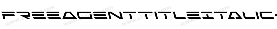 FreeAgentTitleItalic-0war字体转换