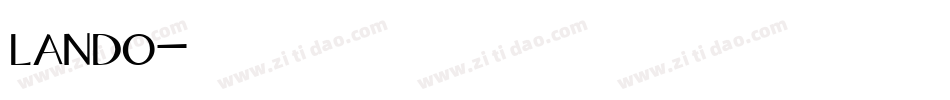 lando字体转换