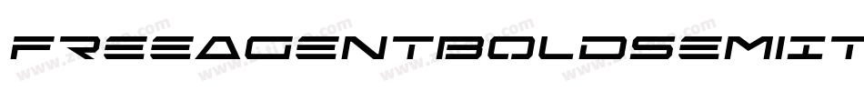 FreeAgentBoldSemiItalic-7g1E字体转换 FreeAgentBoldSemiItalic-7g1E字体转换
