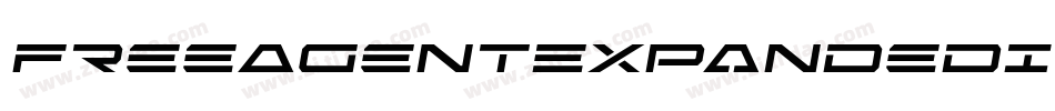FreeAgentExpandedItalic-LlOy字体转换