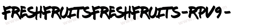 FreshFruitsFreshFruits-rPV9字体转换