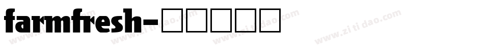 farmfresh字体转换