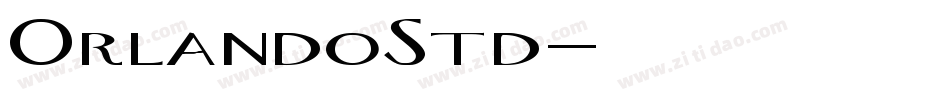 OrlandoStd字体转换