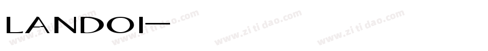 landoi字体转换