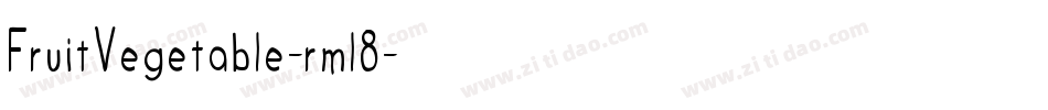 FruitVegetable-rml8字体转换