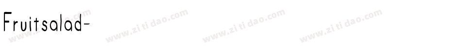 Fruitsalad字体转换