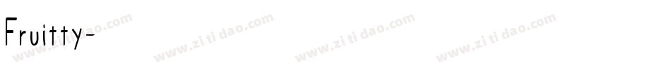 Fruitty字体转换
