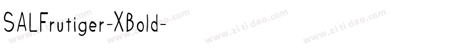 SALFrutiger-XBold字体转换
