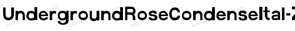 UndergroundRoseCondenseItal-ZDP3字体转换