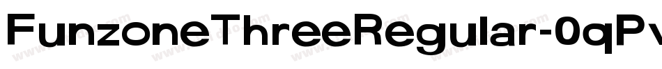FunzoneThreeRegular-0qPv字体转换