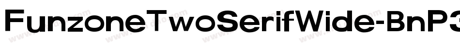 FunzoneTwoSerifWide-BnP3字体转换