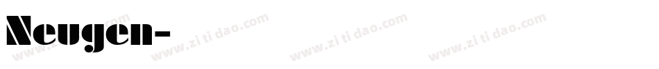 Neugen字体转换