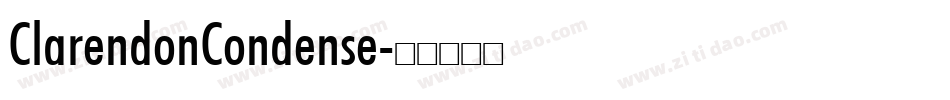 ClarendonCondense字体转换