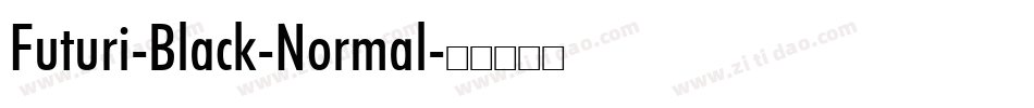 Futuri-Black-Normal字体转换