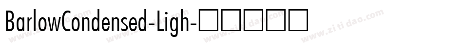 BarlowCondensed-Ligh字体转换