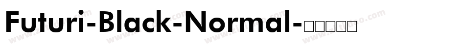 Futuri-Black-Normal字体转换