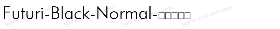Futuri-Black-Normal字体转换